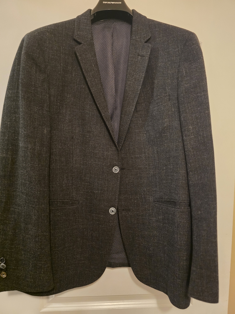 SAND Copenhagen Men's Dark Charcoal Two-Button Sport Coat